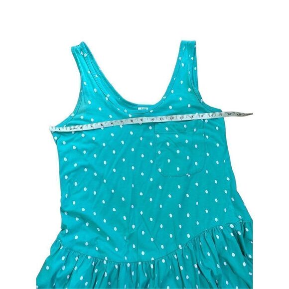 Victoria’s Secret Vintage Turquoise White Polka Dot Fit & Flare dress gold label - Picture 5 of 9